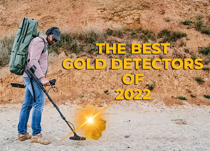 The Best Gold Detectors of 2022 1 Man Holding A Gold Pan With Gold Nuggets inside