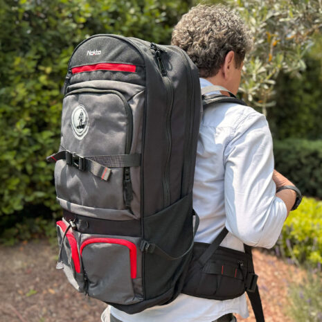 Nokta DetectoBag Backpack - Lifestyle On Back Nokta DetectoBag Backpack - Lifestyle On Back