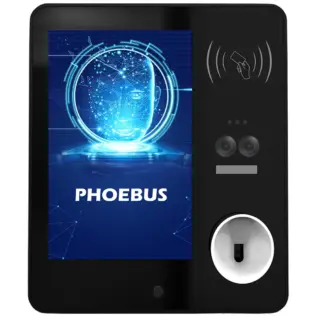 Metal Detectors South Africa 50 Alcovisor Phoebus Access Control Breathalyzer Pro - front view of black Phoebus access-control device