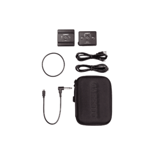 Garrett Z-Lynk 1/4-inch kit with transmitter, receiver, cables, mounting band and case