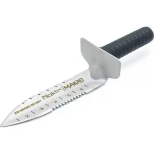 Metal Detectors South Africa 24 Nokta Premium Hand Digger - metal hand digger with measurement markings and black handle