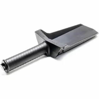 Metal Detectors South Africa 26 Nokta Standard Digger - black hand digger with ribbed grip and pointed scoop blade