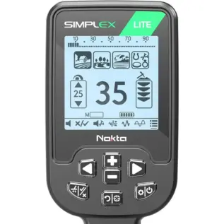 Metal Detectors South Africa 8 Nokta Simplex LITE Metal Detector - close-up of Simplex Lite controller and display